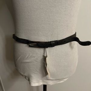 Brave Real Leather Olwen Belt, Black Snakey